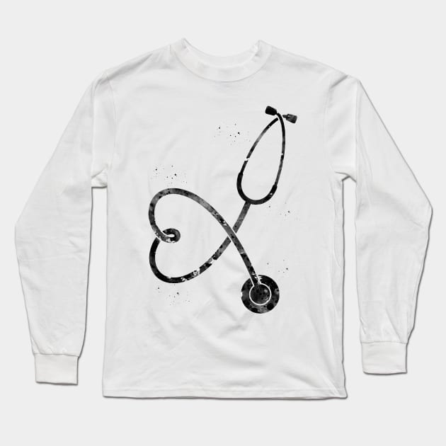 Stethoscope Long Sleeve T-Shirt by erzebeth